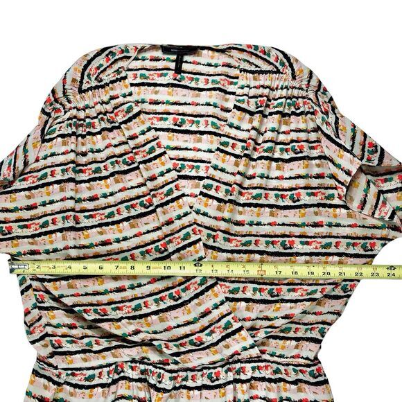 BCBGMaxazria Dress Womens L Multicolor Beachy Summer Lightweight Vacation-Ready - Picture 7 of 15